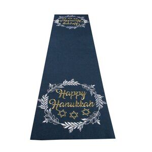 Happy Hanukkah Embroidered Table Runner